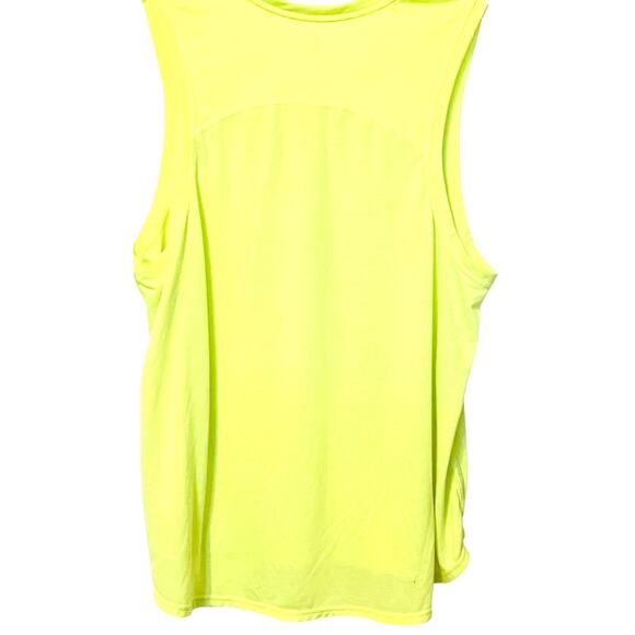 ATHLETIC WORKS ACTIVEWEAR SLEEVELESS TANK TOP, WOMENS, XL-(16-18)-YELLOW, HI-LOW - Picture 4 of 12
